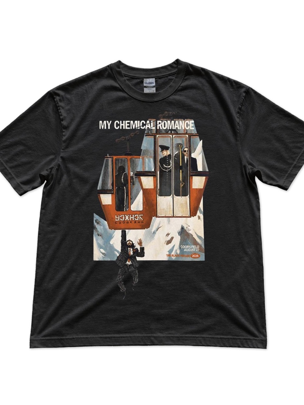 Gildan My Chemical Romance Graphic Tee, The Black Parade 2026 Band T-Shirt